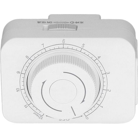 12-Stunden-Countdown-Timer-Steckdose mit automatischer Abschaltung, Plug-and-Play-Timer-Steckdose für Haushaltsgeräte (US-Version)