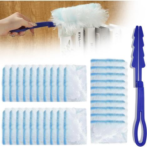 Kit de 20 Recharges pour Plumeau Jetable - Nettoyage Manuel des Meubles et Voiture (1/5)