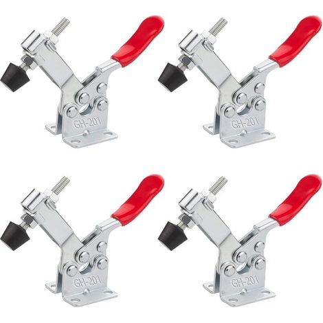Pince à Genouillère Push-Pull, Sauterelle de Serrage, 4 Pièces Dégagement Rapide Basculer La Pince, Pince Horizontale (1/5)