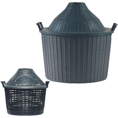 Cesto a Cupola in Plastica per Damigiane 10 l Forato