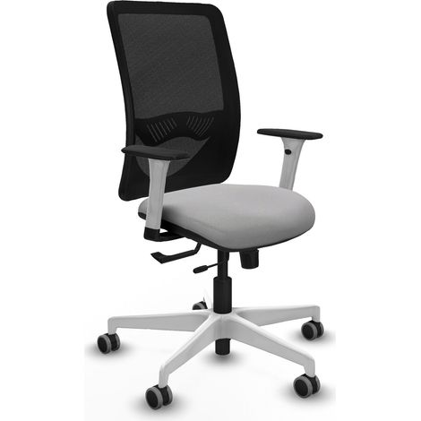 Chaise de bureau piqueras y crespo Zulema blanc support lombaire réglable (1/2)