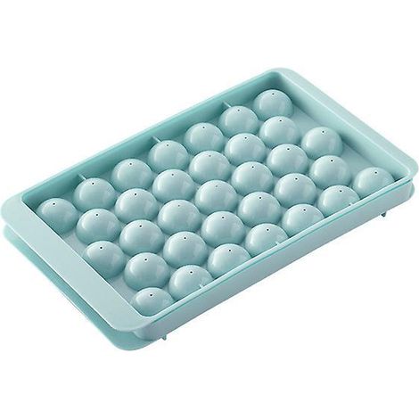 (1 Plateaux Bleus) Lot De 1moules Glaons Ronds De 3 Cm Pour Conglateur, Bac Glaons Pour Boissons, Moule Glaons Pour Rafrachir Les Cocktails, Le (1/5)