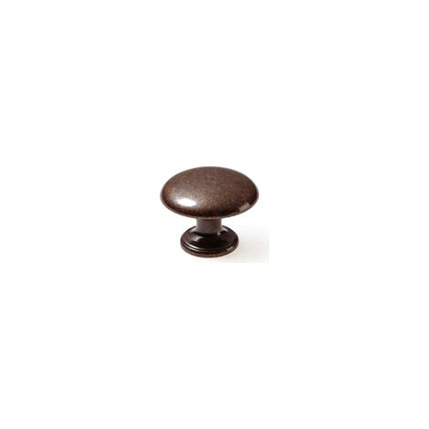 Pomolo in zama - Ø 25 mm. - bronzo satinato