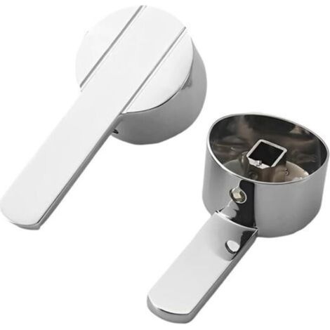 Unique Poignée Remplacement Poignée de Robinet avec Vis Froide Chaude Poignées de Robinets pour Robinet de Cuisine Salle de Bain/Convient pour noyau de valve de 35 mm, 9 × 9 mm. (1/4)