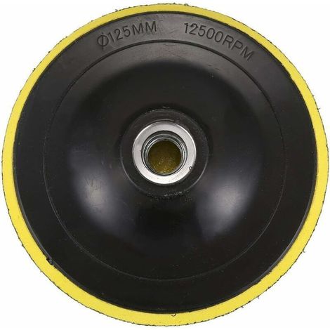 Enowelir Plateau de polissage avec M14 pour polisseuse - Diamètre du filetage : 125 mm (1/4)
