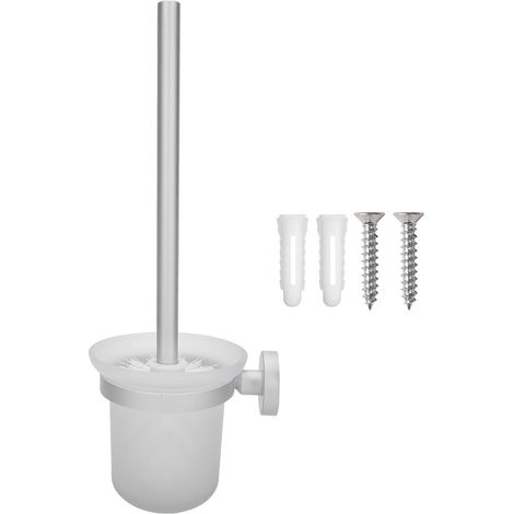 Wandmontierter WC-Bürstenhalter, Badezimmerreinigungszubehör, Sanitärwerkzeugset (1/5)