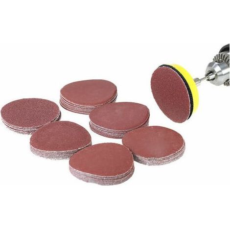 60 Stück 50-mm-Schleifscheiben (2 Zoll) mit 100-2000er Körnung, inklusive 2-Zoll-Schleif- und Polierpad für Rotationswerkzeuge (1/5)