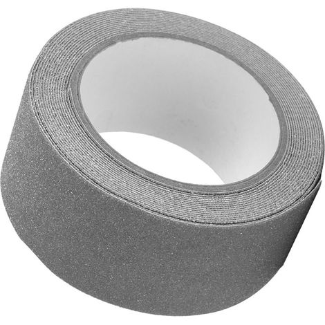 Buntes 5 m x 5 cm PVC-Antirutsch-Klebeband für Treppenstufen und Bodensicherheit (Grau) (1/5)