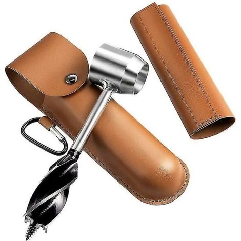 Perceuse à main pour le travail du bois, perceuse de survie manuelle, outil de forage à main de camping dans la jungle (1/3)