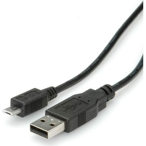 Cavo Roline USB 2.0, da tipo A a Micro USB B, 3 m, 11.02.8755