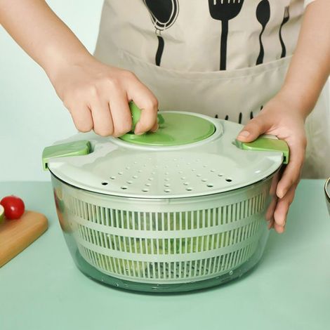 Essoreuse À Salade - 4 L - Pour Laitue Et Légumes Frais - Usage Cuisine Maison - 1 Pièce (1/5)
