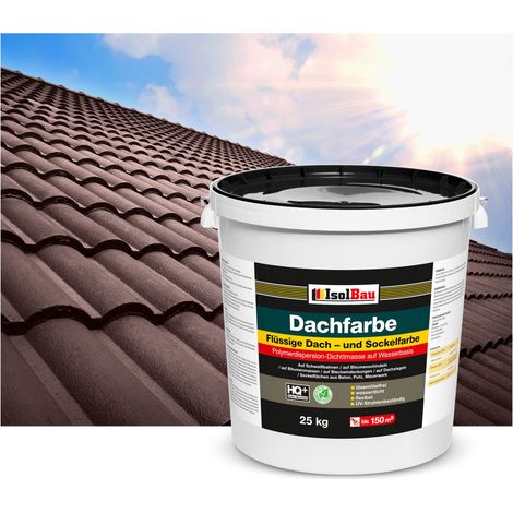 Vernice per tetti IsolBau Dachfarbe Marrone 25 kg (1/5)