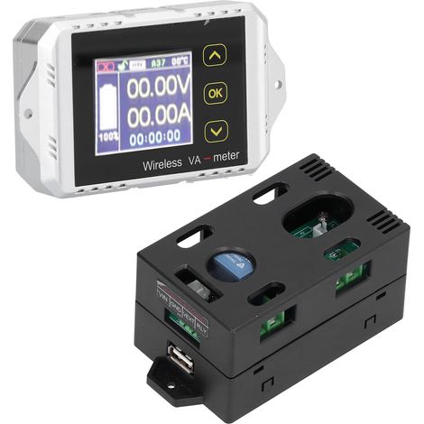 Compteur de coulomb VAT-1300, écran couleur, voltmètre et ampèremètre CC, testeur de capacité de batterie (1/5)