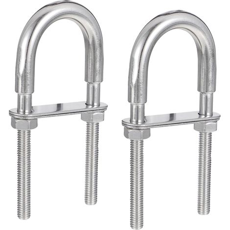 Boulons en U Unomor en acier inoxydable 304 M8x100 mm paquet (1/5)