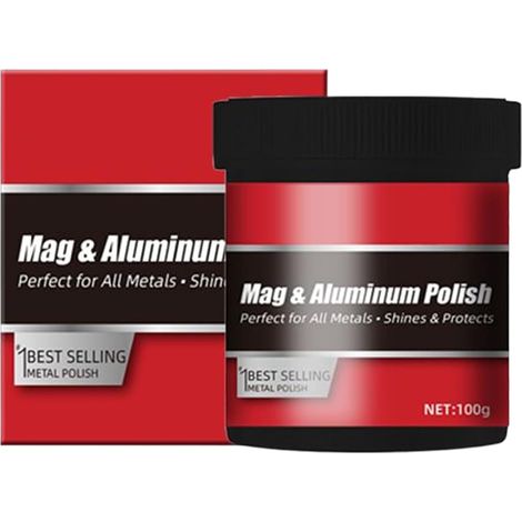 Réparation de Rayures pour Véhicules Agent De Brillant 100 g Éliminateur De Rayures Auto Pour Jantes Extérieures Chrome Brillant Mécanique Véhicule Utilitaire SUV Camping-Car (1/5)