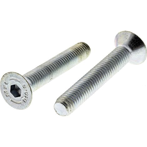 Vis à six pans creux, M8 x 50mm, tête Vis fraisée à tête creuse hexagonale, en Acier ( Prix pour Sachet de 25 ) (1/2)