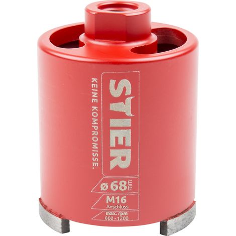 STIER Dosensenker Universal DAS System für Staubabsaugung M16, 82 mm, Dosenbohrer, Bohrkrone für Steckdose, Kernbohrer (1/4)
