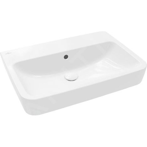 Lavabo VB O.novo 650 x 460 mm rectangulaire sans trop-plein Blanc alpin (1/2)
