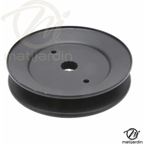 Poulie pour AYP gorge en V. N° 153531, 129207, 153531, 173434. Ø 116 mm. . Larg 22,2 mm (1/4)