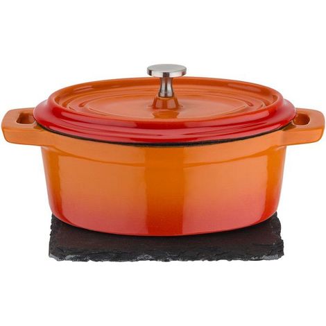 Mini Cocotte - GSW - 718356 - Fonte d'acier massive - Induction - Orange (1/5)
