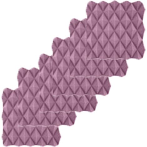 Panneaux en Mousse Acoustique cm – Ignifuge Sans Adhésif Isolation Phonique Mur/Plafond–Décoration support 12 30x30x5 (1/4)