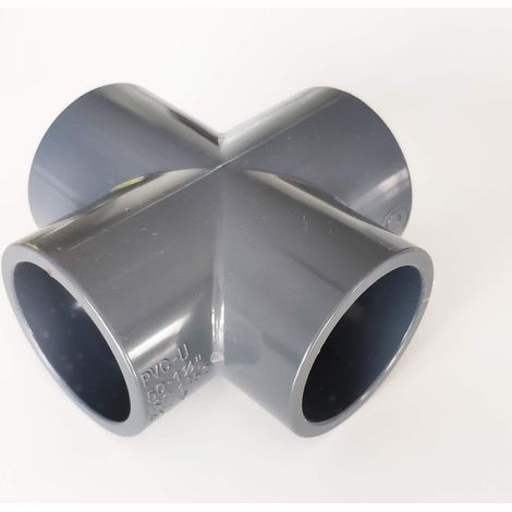 Croix 90°PVC Pression 50mm PN16 Femelle Ø 5cm (1/3)