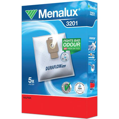 SOS Accessoire Lot 5 sacs + 1 filtre moteur Aspirateur 9001961854 NILFISK (1/2)