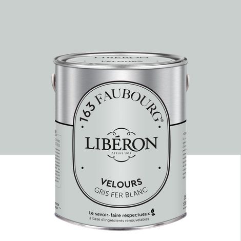 LIBERON Peinture gris fer blanc multisupport 163 faubourg LIBÉRON velours 2.5 l