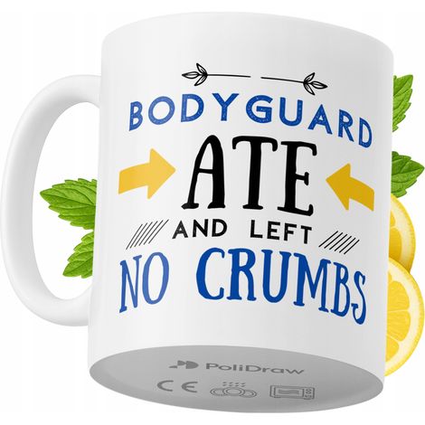 Tazza per una guardia del corpo, divertente e umoristica, per caffè e tè, con grafica e testo divertenti, ideale per compleanni, onomastici e festività. Tazza premium per occasioni speciali, per casa, (1/5)