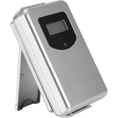 Thermomètre numérique sans fil à piles pour intérieur/extérieur, mesure l'humidité et la température, avec capteur à distance. (1/5)