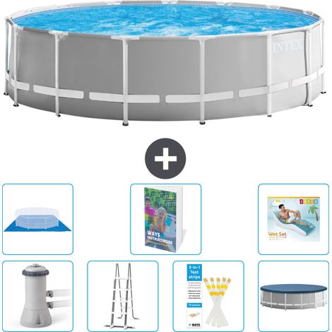 Intex Piscine Prism Frame Ronde - 457x122 cm - 8-pièces S670