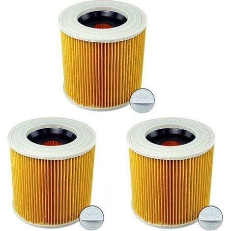 SABIR-Filtre à cartouche 3 pièces pour aspirateur Kärcher WD3 Premium WD2 WD3 WD1 MV3 MV2 WD 3P kit d'extension pour poussières fines (1/4)