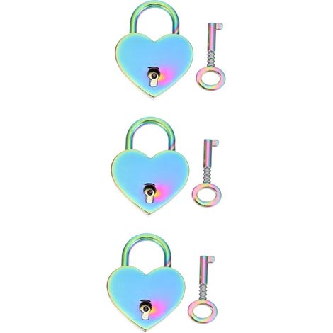 de 3 cadenas d amour color s en forme de c ur en alliage de (1/5)