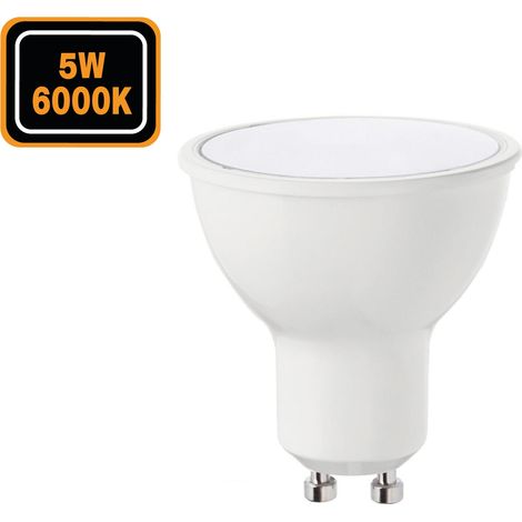 Europalamp – Ampoule LED GU10 5W – Équivalent 50W – Blanc froid 6000K – Haute luminosité 420 lumens – Angle 110° – Non dimmable (1/6)