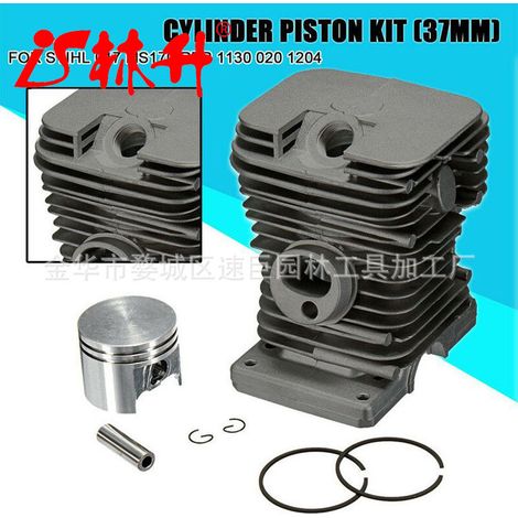 Piston de cylinder de tronçonneuse compatible with tronçonneuse Husqvarna 142 de 40 mm (1/4)