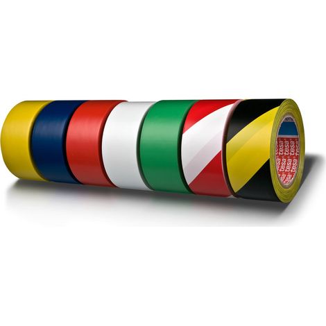TESA 60760 Neongrünes PVC-Warnband 33 m x 50 mm - für Evakuierungs- und Sicherheitsmarkierungen