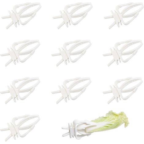 Set mit 10 Futterclips für Vogelkäfige – Weißes Zubehör