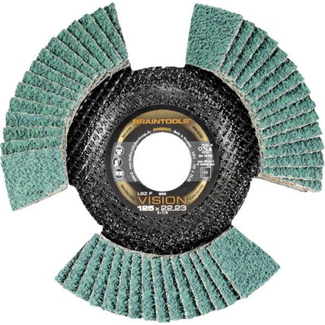 Dischi abrasivi lamellari LSZ F VISION Rhodius 207077 Ø 125 mm diametro interno 22,23 mm grana 40