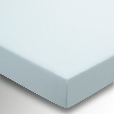 Helena Springfield Plain Dye Fitted Sheet 36cm Deep Double Duck Egg