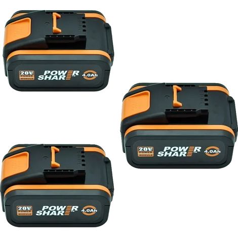 Batterie, 8000mAh Kapazität, kompatibel mit verschiedenen Modellen, 4.0AH-3PCS (1/2)