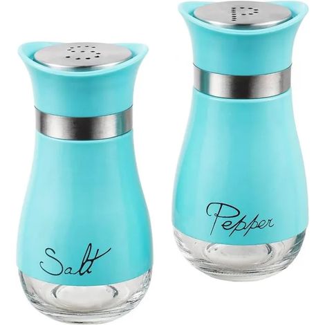 ®RisingFF Lot de 2 Salières et Poivrières Salière et Poivrière Ensemble Salière et Poivre Salière Salière Accessoires de (Bleu) (1/5)