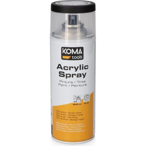 Acryl-Sprühfarbe RAL 9005 Schwarz matt 300 ml