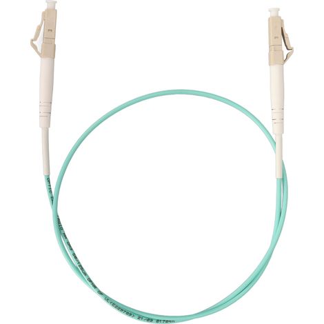 Jarretière fibre optique multimode simplex OM3 LC vers LC 0,5 m pour émetteurs-récepteurs SFP et commutateurs Ethernet (1/5)