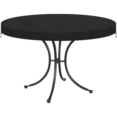 Housse Pateau Table de Jardin Housse Protection Table Jardin Ronde Bache Table de Jardin Exterieur Housse de Protection Ronde pour Table de Jardin Imperméable Anti UV Tissu Oxford Ø110X10cm (1/5)