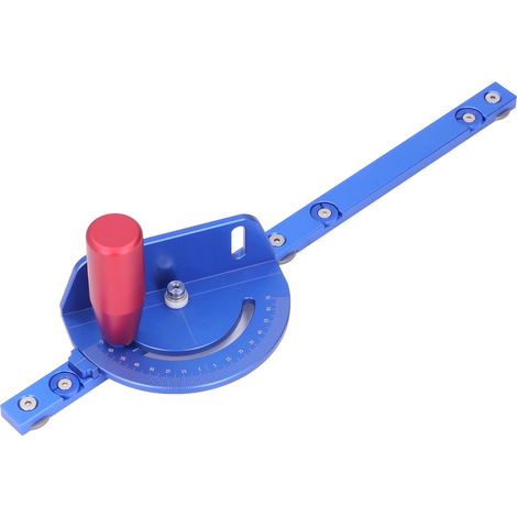 Guide d'onglet pour scie circulaire, en alliage d'aluminium de précision, avec poignée de poussée et disque de retenue amovible (1/5)