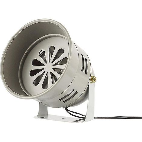 Sirena de motor metálico para automóvil DC24V MS-290, sirena de ataque aéreo automotriz, bocina de alarma industrial, zumbador de protección eléctrica, 120 dB (1/5)