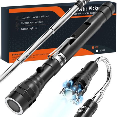 Cadeaux pour hommes Gadgets créatifs insolites Multitools utiles, Pick-up magnétique rétractable, Outils de voiture (1/2)