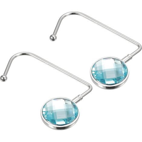 2Stk Geldbeutel Haken Aufhänger - 4.45" Metall Tragbar Handtasche Halterung für Tisch Frauen (1/5)