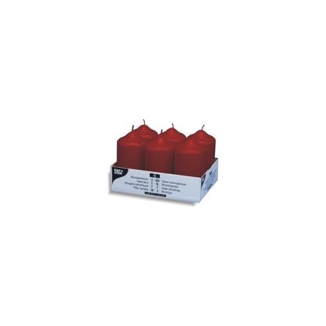 PAPSTAR+BOUGIE+CYLINDRIQUE%2C+DIAM%C2%8ATRE%3A+60+MM%2C+BORDEAUX 17993