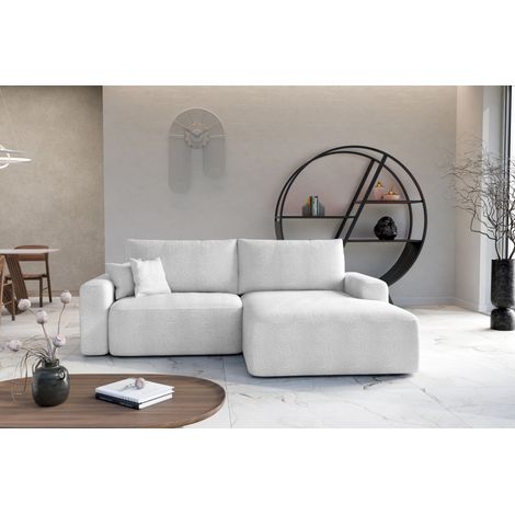 Divano letto angolare sinistro con vano contenitore Soho in bianco del produttore - VINOTTI (1/5)